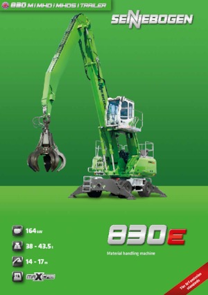 Excavatrice sur pneus Sennebogen 830 M