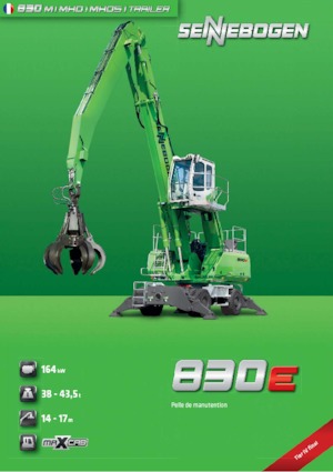 Manipulateurs de matériaux Sennebogen 830M E 