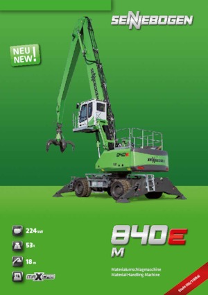 Excavatrice sur pneus Sennebogen 840 M