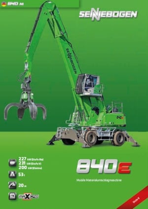 Manipulateurs de matériaux Sennebogen 840M E 