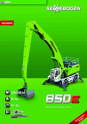 Excavatrice sur pneus Sennebogen 850 M