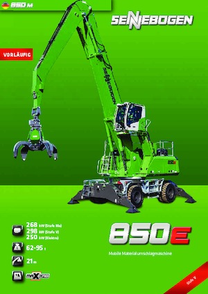 Manipulateurs de matériaux Sennebogen 850M E 
