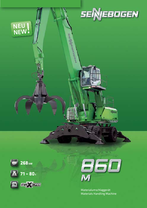 Excavatrice sur pneus Sennebogen 860 M