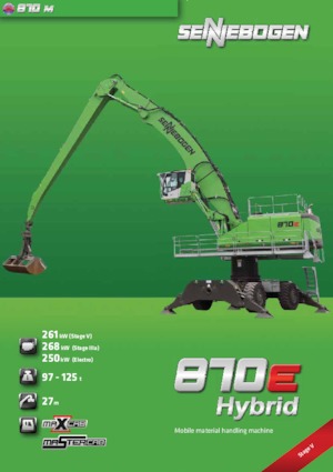 Excavatrice sur pneus Sennebogen 870 M