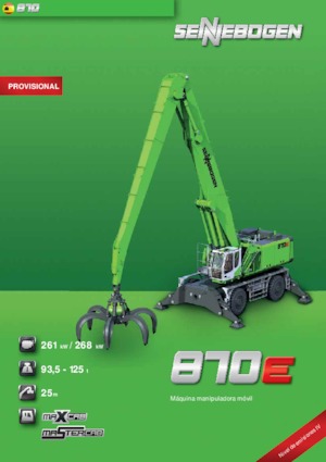 Excavatrice sur pneus Sennebogen 870 M