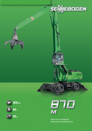 Excavatrice sur pneus Sennebogen 870 M