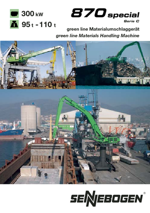 Excavatrice sur pneus Sennebogen 870 M-special