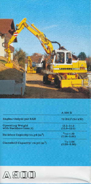 Excavatrice sur pneus Liebherr A 902
