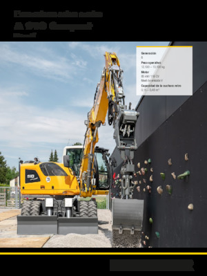 Excavatrice sur pneus Liebherr A 910 Compact Litronic