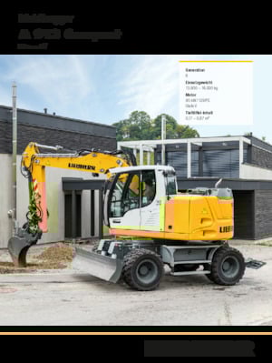 Excavatrice sur pneus Liebherr A 913 Compact Litronic G6.0