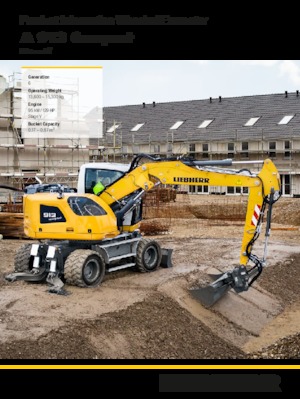 Excavatrice sur pneus Liebherr A 913 Compact Litronic G6.0
