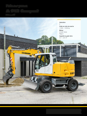 Excavatrice sur pneus Liebherr A 913 Compact Litronic G6.0