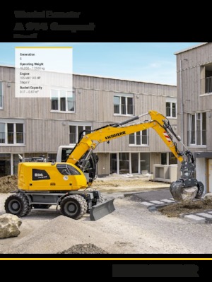 Excavatrice sur pneus Liebherr A 914 Compact Litronic G6.0