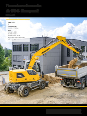 Excavatrice sur pneus Liebherr A 914 Compact Litronic G6.0