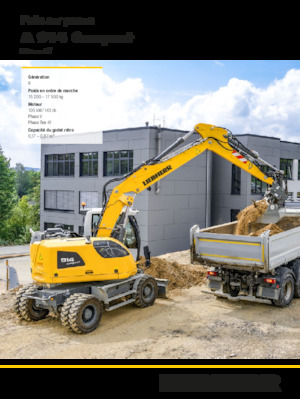 Excavatrice sur pneus Liebherr A 914 Compact Litronic G6.0