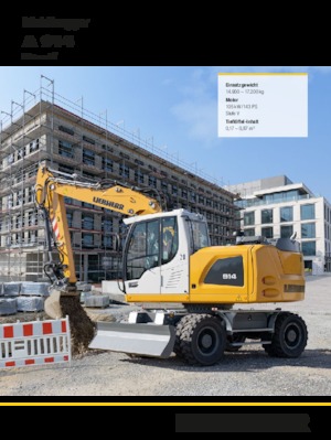 Excavatrice sur pneus Liebherr A 914 Litronic G6.0