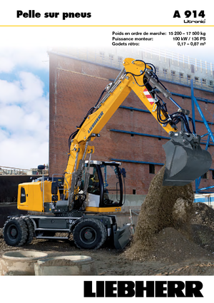 Excavatrice sur pneus Liebherr A 914 Litronic
