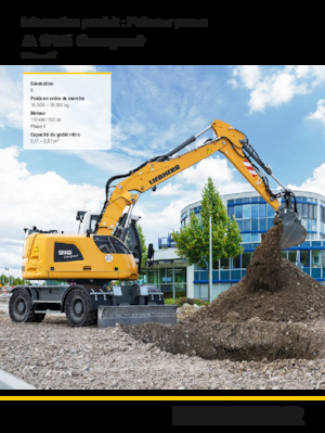 Excavatrice sur pneus Liebherr A 916 Compact Litronic G6.0