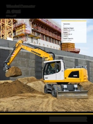 Excavatrice sur pneus Liebherr A 916 Litronic G6.0