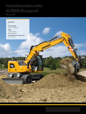 Excavatrice sur pneus Liebherr A 918 Compact Litronic G6.0