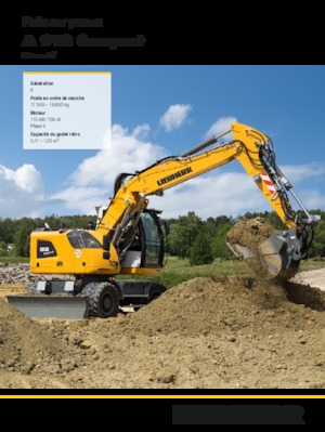 Excavatrice sur pneus Liebherr A 918 Compact Litronic