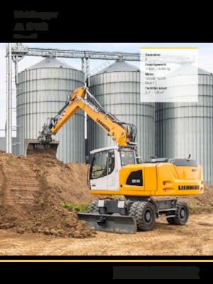 Excavatrice sur pneus Liebherr A 918 Litronic G6.0