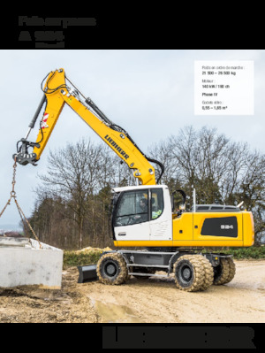 Excavatrice sur pneus Liebherr A 924 Litronic