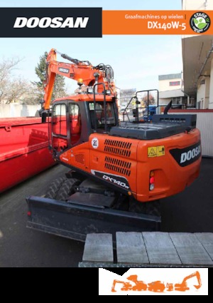 Excavatrice sur pneus Doosan DX140W-5
