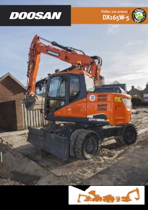 Excavatrice sur pneus Doosan DX165W-5