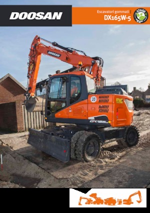 Excavatrice sur pneus Doosan DX165W-5