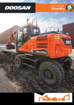 Excavatrice sur pneus Doosan DX170W-5