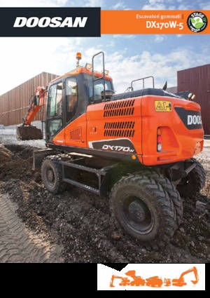 Excavatrice sur pneus Doosan DX170W-5