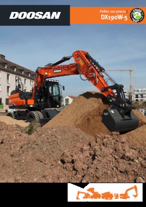 Excavatrice sur pneus Doosan DX190W-5