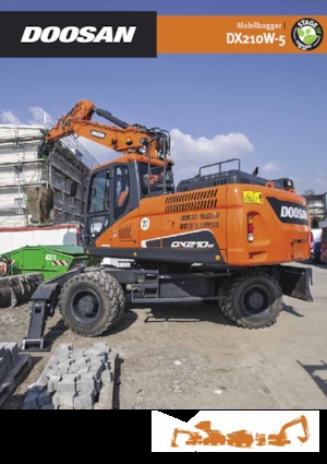 Excavatrice sur pneus Doosan DX210W-5