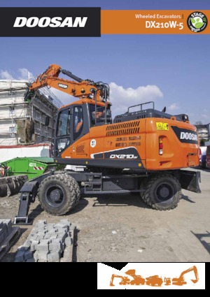 Excavatrice sur pneus Doosan DX210W-5