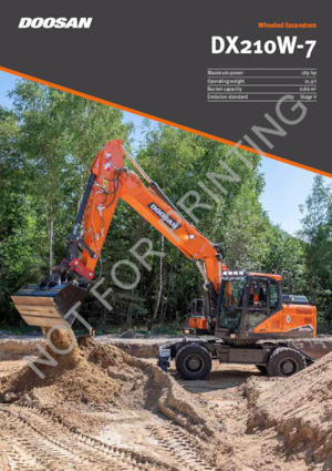 Excavatrice sur pneus Doosan DX210W-7