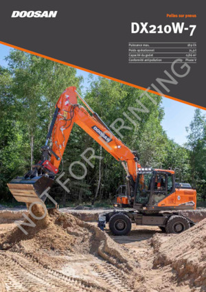 Excavatrice sur pneus Doosan DX210W-7