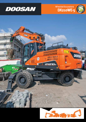 Excavatrice sur pneus Doosan DX210WE-5