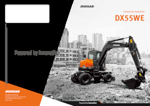 Excavatrice sur pneus Doosan DX55WE
