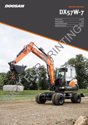 Excavatrice sur pneus Doosan DX57W-7