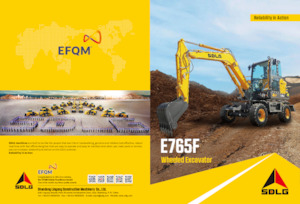 Excavatrice sur pneus SDLG E765F