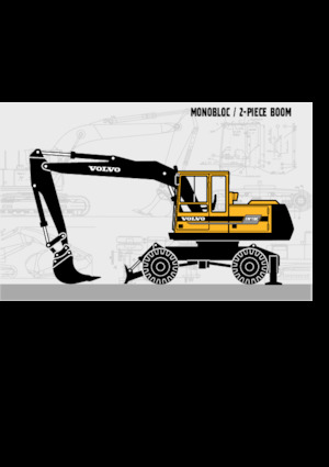Excavatrice sur pneus Akerman-Volvo EW 150 C