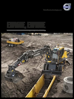 Excavatrice sur pneus Volvo EW160E