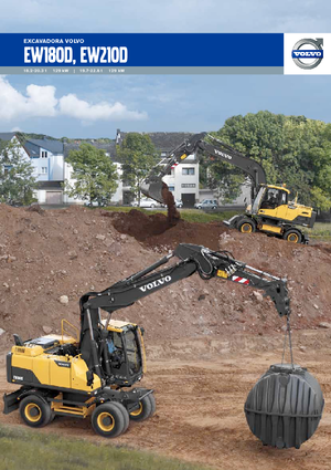 Excavatrice sur pneus Volvo EW210D