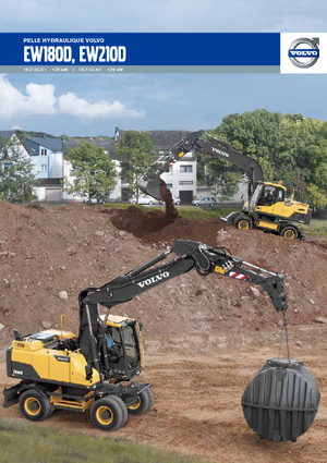 Excavatrice sur pneus Volvo EW210D