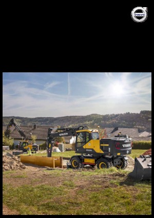 Excavatrice sur pneus Volvo EW180E