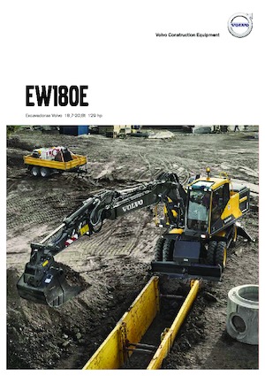 Excavatrice sur pneus Volvo EW180E