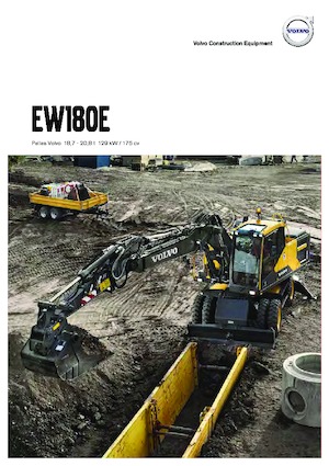 Excavatrice sur pneus Volvo EW180E