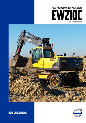 Excavatrice sur pneus Volvo EW210C