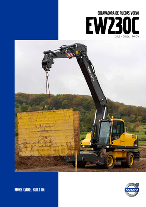 Excavatrice sur pneus Volvo EW230C